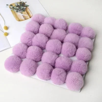 Pompom 5cm 6cm 8cm Fluffy Fur Ball Soft Pompon DIY Pompons For Keychain Sewing On Scarf Hats Shoes Apparel Craft Supplies