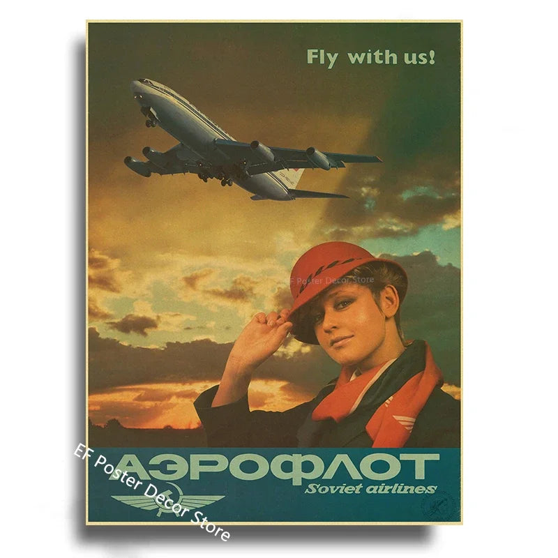 Vintage Stalin USSR CCCP Poster Poster Aesthetic Prints and Posters Wall Art Retro Painting Home Room Cafe Club Dorm Wall Dec