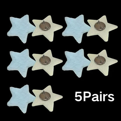 5/1Pairs Small Angel Wings Brooch Japanese Plush Angel Wings Brooch Badge Sweet Pin Doll Cosplay Y2K Fluffy Angel Wing Bag De
