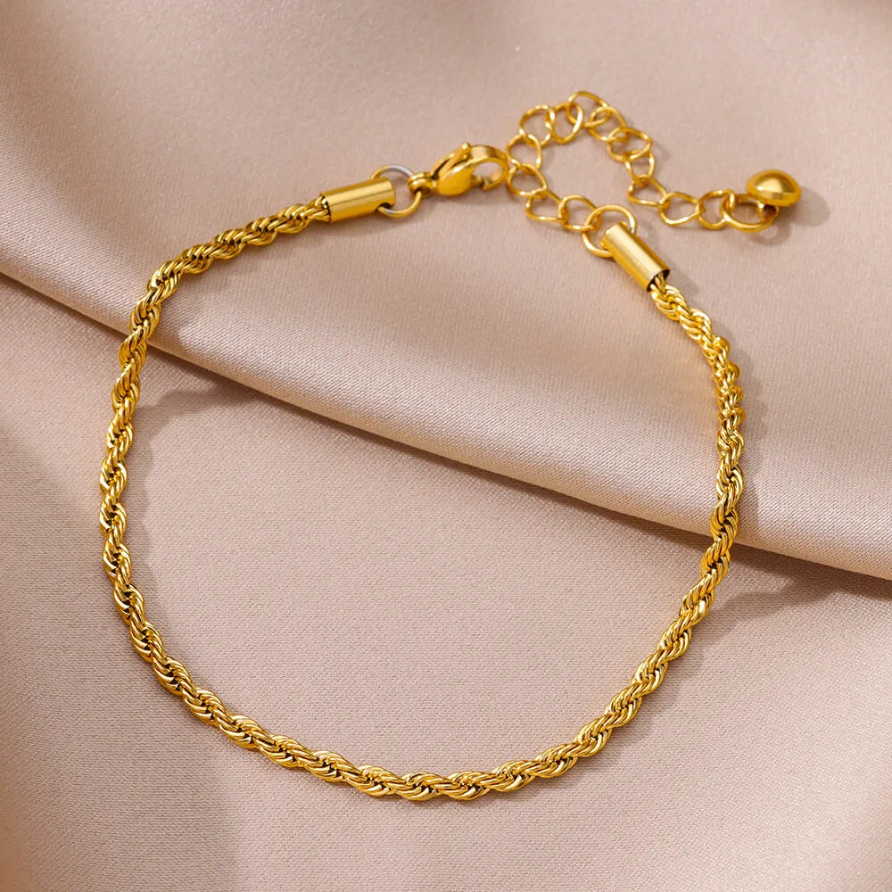 Anklets for women Foot bracelet women summer accessories Bracelet on the leg stainless steel ankle chain Jewelry