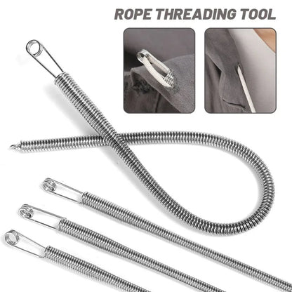 1/10Pcs Rope Threading Tool Bendable Spring Drawstring Threader Clip Drawstring Thread Multi Functional DIY Sewing Accessorie