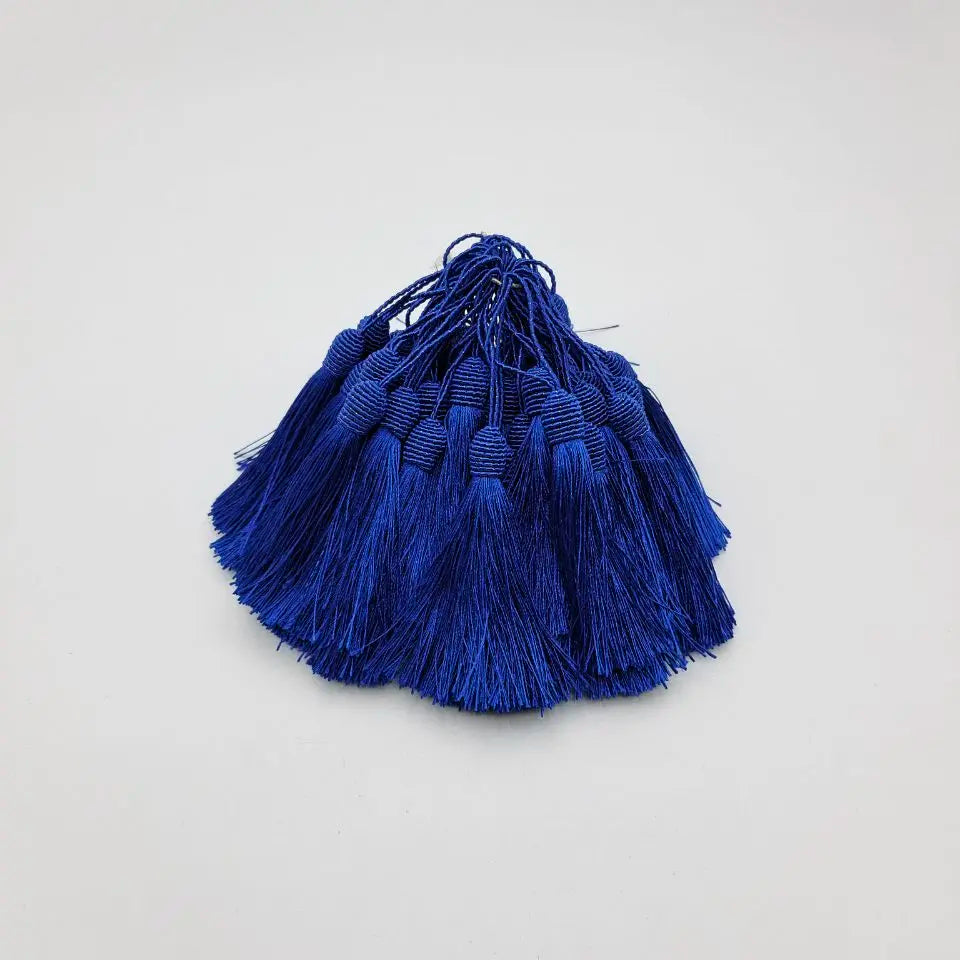 Beatiful 5pcs Hanging Rope African LaceTassels Fringe Sewing Tassel Trim for Fabric DIY Curtain Accessories Decoration - Sapp