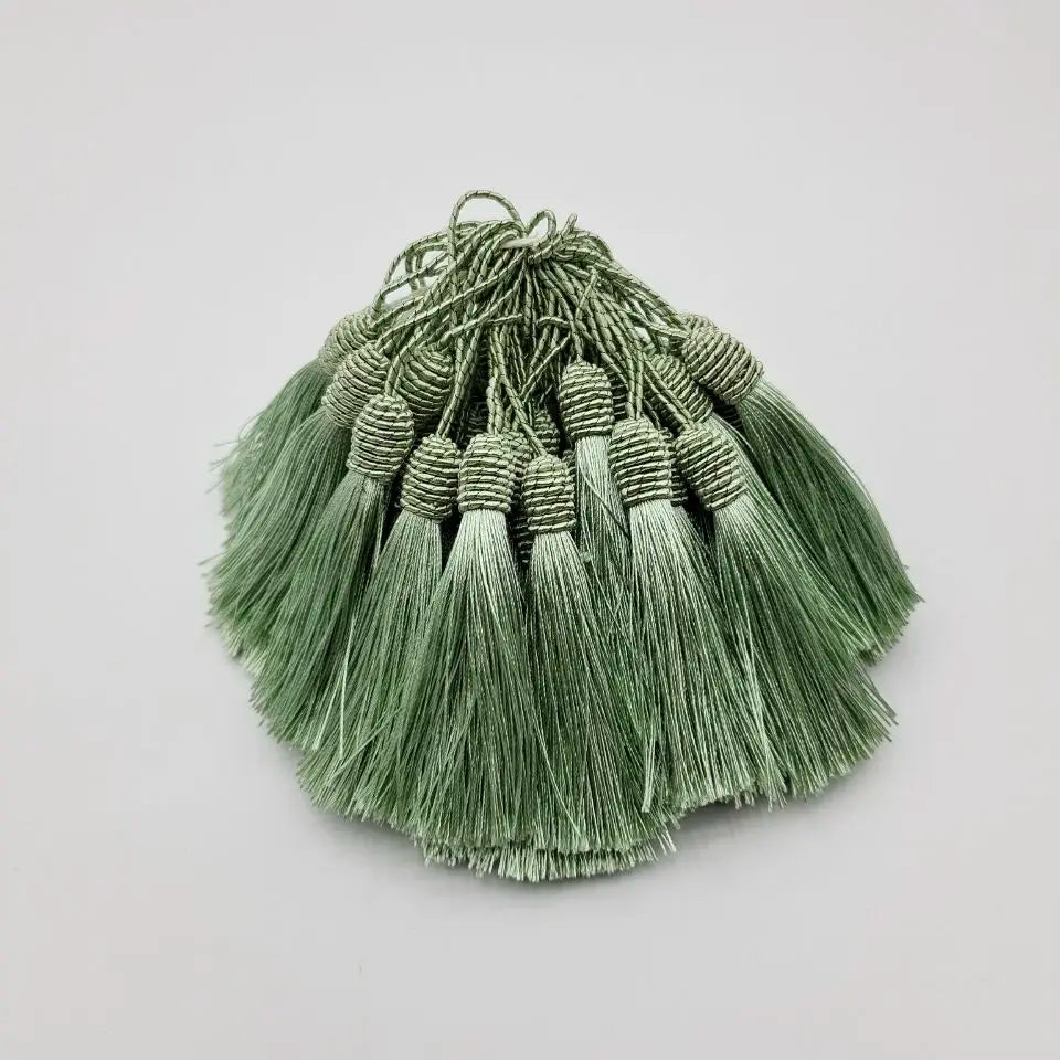 Beatiful 5pcs Hanging Rope African LaceTassels Fringe Sewing Tassel Trim for Fabric DIY Curtain Accessories Decoration - Ligh