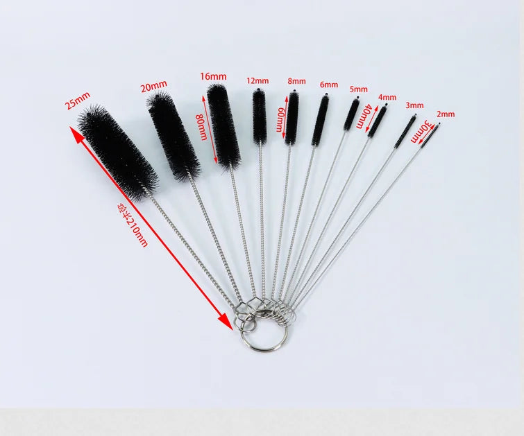 Nylon Brush Multi-Functional Tools Set Brush Spray Brush Cleaning Drink Straws Sewing Machines Paint Spray Guns Cleaning Brus