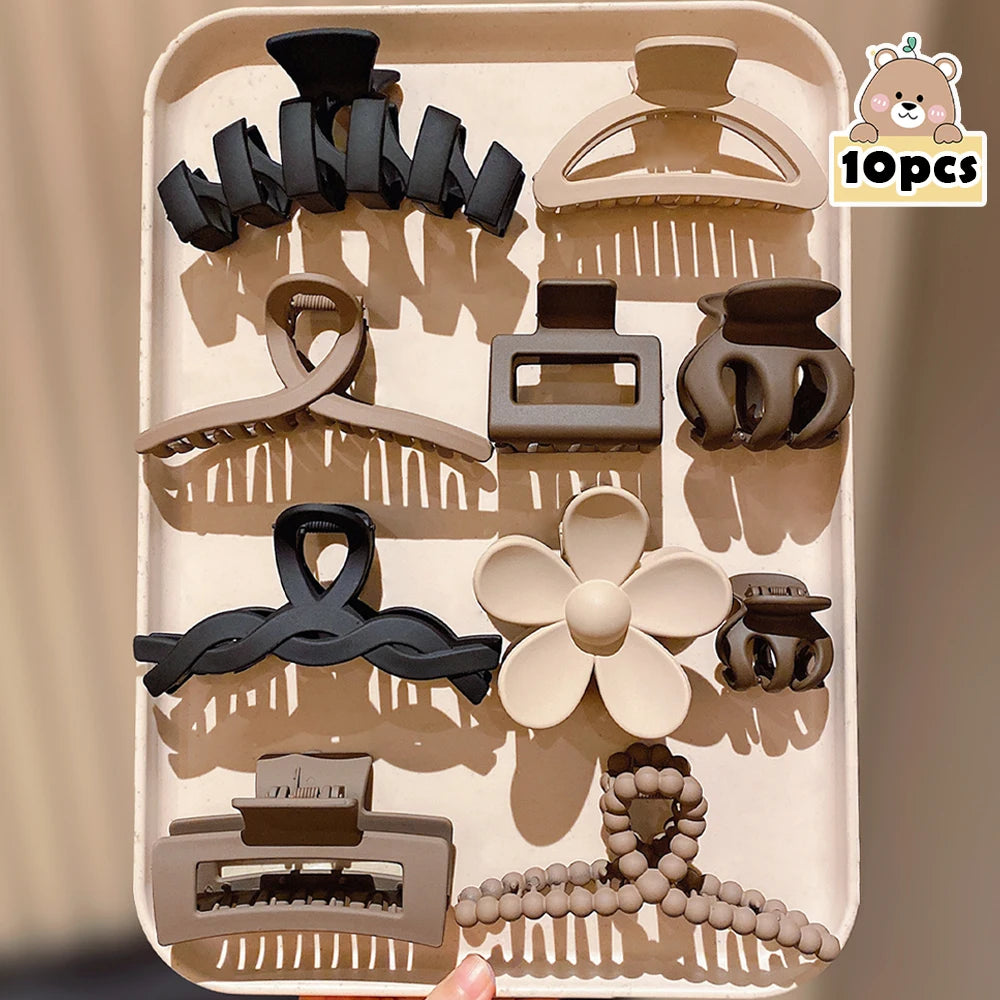 10-Piece Set Vintage Hair Grips Multicolor Girls Gift Essential for Travel - 10   Pcs