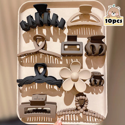 10-Piece Set Vintage Hair Grips Multicolor Girls Gift Essential for Travel