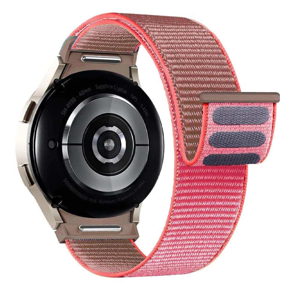 Band For Samsung Galaxy Watch 7/6/4/classic/5 pro 44mm 40mm wrist No Gaps Nylon sport loop correa bracelet Galaxy Watch 7 Str