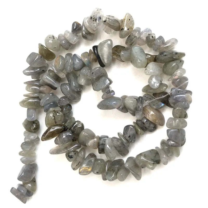 Natural Stone Chips Beads 5-8mm Irregular Gravel Crystal Quartz For Jewelry Making Freeform Beads Diy Necklace Bracelet 15'' 
