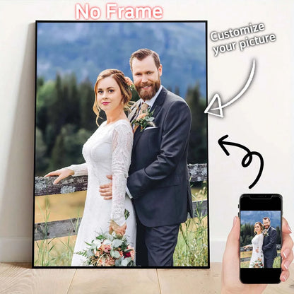 Custom Print Canvas Painting From Your Photos Wedding Birthday Poster Wall Art Decoration Pets Family Landscape Picture Decor