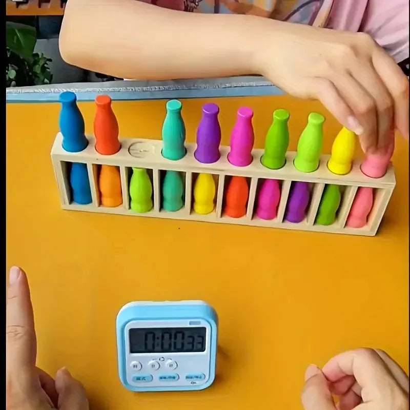 20 Color-Matching Challenging Bottle Puzzle Game Set Memory & Logic Training Strategy Board Game Party Halloween Christmas Gi