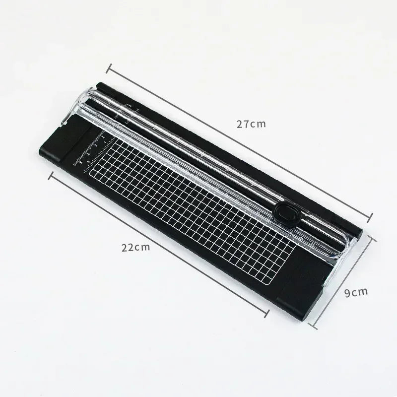 A4 Bidirectional Cutting Paper Cutter with Pull-out Ruler for Photo Trimmers Scrapbook Lightweight Cutting Mat Machine - Blac
