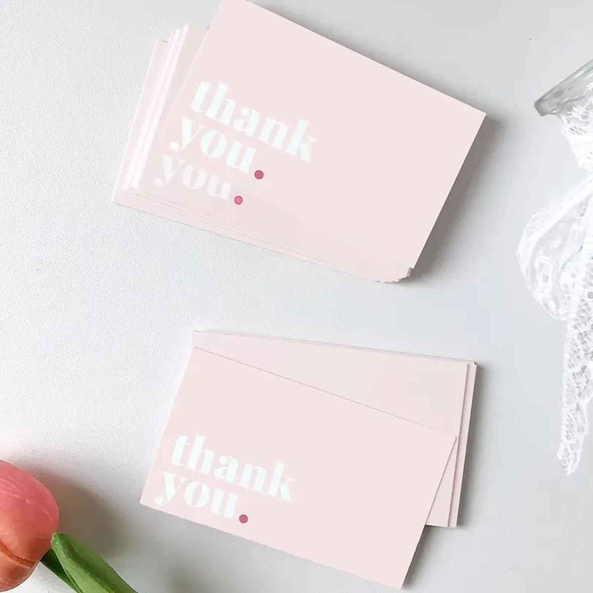 50pcs Thank You Card Small Business for Wedding Party Baby Shower Card,Thank You Notes Thanksgiving ,Graduation Party 2025