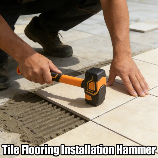 Multifunctional Rubber Hammer Tile Soft Rubber Percussion Hammer Square Hammer Construction Worker Professional Hand Tool