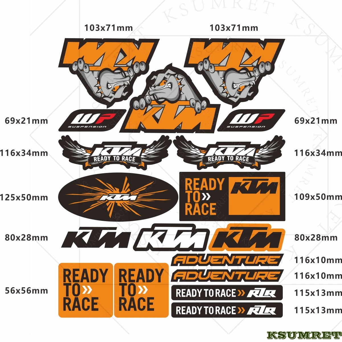Vinyl For Ktm Motorcycle Sticker Decal - Style 3
