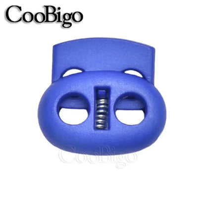 12pcs Plastic Stopper Cord Lock Bean Toggle Clip Apparel Shoelace Sportswear Rope Paracord Lanyard Accessories Colorful 5mm H