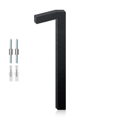 3-12inch Floating Aluminum House Numbers, Modern Metal House Address Numbers Letters, Aluminum Address Letters for Outside - 