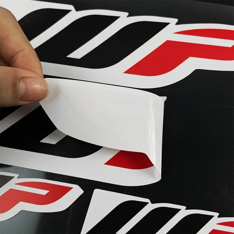 1SET Motorcycle Stickers Motocross Front Forks Wp for Shock Absorbers Cool Logo Suspension Durable Vinyl Decals Decoration