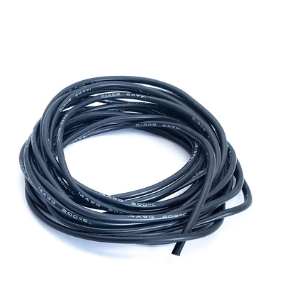 14/16/18/20/22/24/26/28/30 AWG Silicone Electric Wire 3 Meter/10ft- Soft, Flexible Tin-Copper Wire High Temperature Resistant