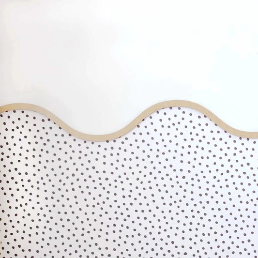 12pcs Unfinished Wood Trim for DIY Projects Waves Wall Molding Wood Wavy Wall Cornice Wood Trim