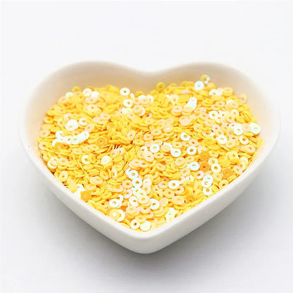 10g Solid Color Sequins Flat Round Pvc Clothing and Shoes Accessories DIY Hand-embroidered Flat Pieces 3mm 4mm 5mm 6mm - AB y