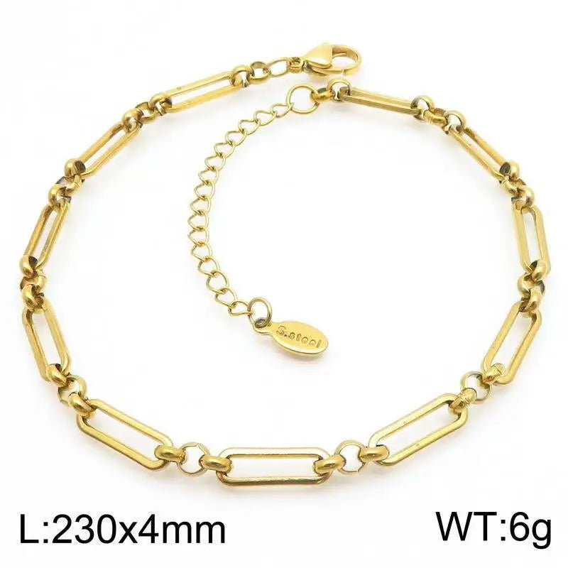 Stainless Steel Bohemian Style Personalized Anklet - E17