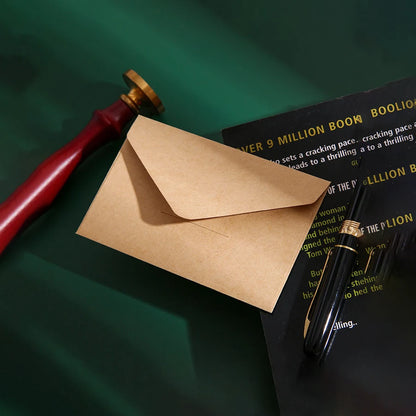 20/50/100PCS Classical Mini Paper Window Envelopes - Wedding Invitation, Gift Envelopes, Birthday Party Greeting Card Envelop