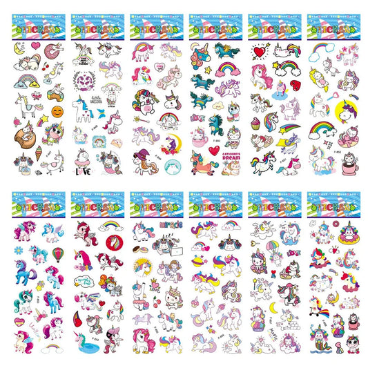 5 Sheets Kids Stickers Puffy Stickers for Children Birthday Christmas New Year Gift for Girl Boy Scrapbooking Cartoon Sticker