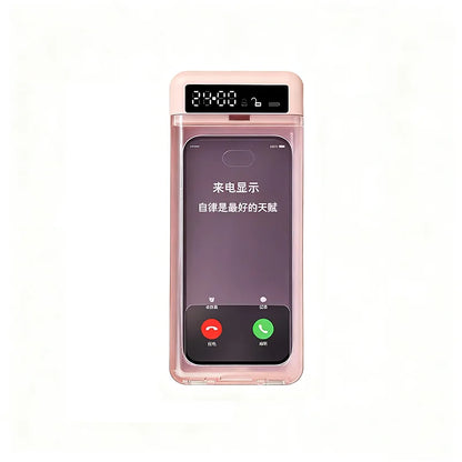 Transparent Phone Lock Box with Display Screen Self-Discipline Device Smart Timer Phone Lock Box Student Phone Time Manager