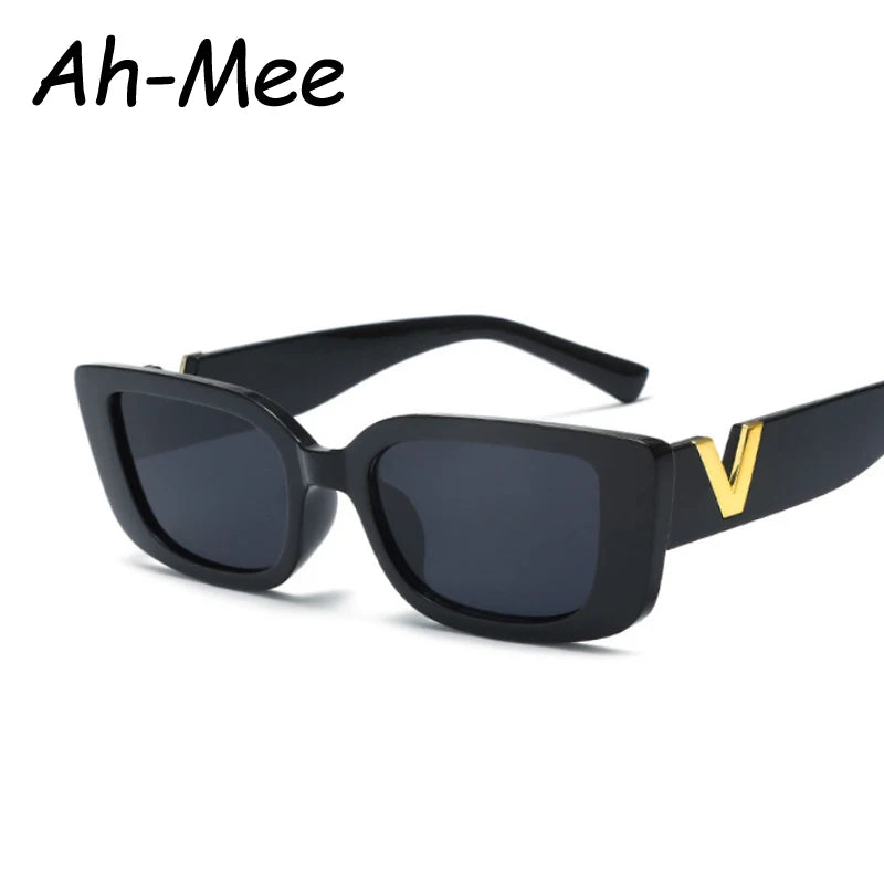 Fashion Rectangle Sunglasses Women Vintage Small Frame Sun Glasses Ladies Classic Black Square Eyeglasses Oculos
