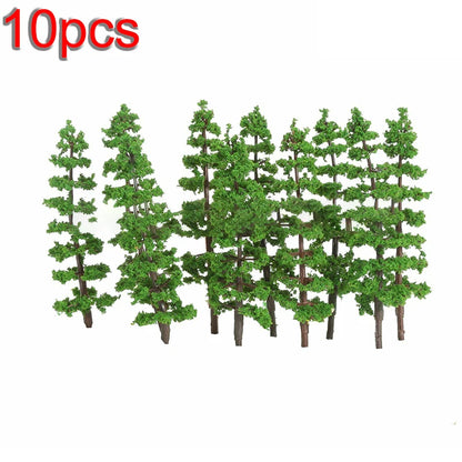 Model Trees Create An Ideal Train Railway Scenic Layout With 10 Pack Pine Trees Model High Simulation Effect And Durable
