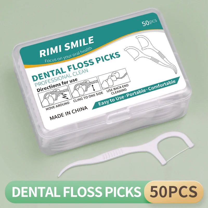 50/150/300/600/1000 PCS Dental Floss Sticks Oral Care Tools