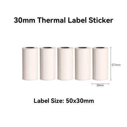 Thermal Mini Printer, Portable Inkless Sticker Maker,Bluetooth Free Cut Small Pocket Printer for Children DIY 57mm Photo Prin