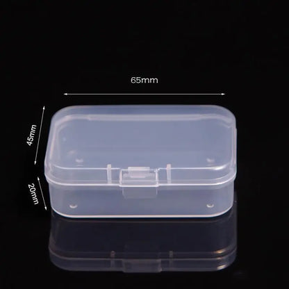 Mini Plastic Box Rectangular Box Translucent Box Packing Box Storage Box Dustproof Solid Strong Jewelry Storage Case Containe