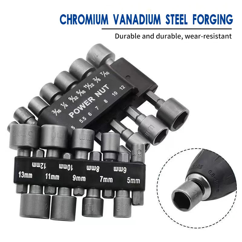 Powerful Socket Inner Hexagonal Wrench Hexagonal Handle Screwdriver Socket Extension Rod Pneumatic Screwdriver Insert Tool Se