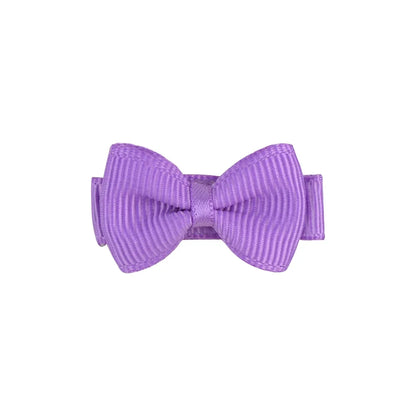 1.2 Inches Solid Colors Mini Hair Bows With Clip For Kids Girls Hairgrips Ribbon Covered Safety Bows Headwear Hair Accessorie
