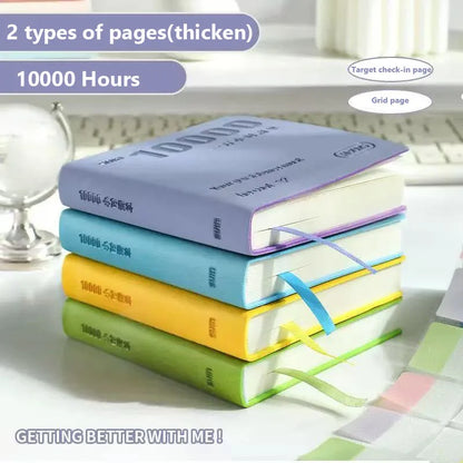 Self-Discipline Checklist Notepad Pocket Diary 10000 Hours Journal Notebooks Note Book Office School Supplies