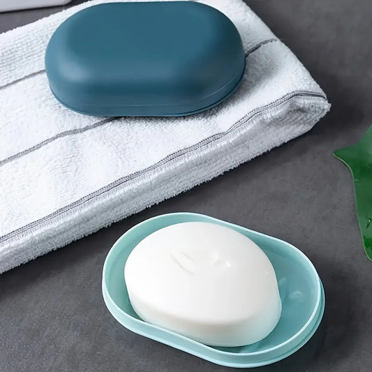 Soap Dish with Lid - Portable & Sealed Travel Soap Container