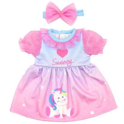 Baby Born Doll Outfits For 13-18 Inch Newborn Doll Cute Jumpers Rompers Suit+Shoes Doll Accessories Festival Birthday Gift - 