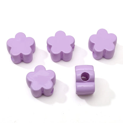 1/5Pcs Acrylic Large Hole Beads Star/Flower/Heart Beads Jewelry Making Materials for DIY Phone Chain Keychain Charms Accessor