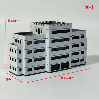 Architecture 1:300 ABS Building Scene Plastic Assembly Model Train Layout Design Materials - 19