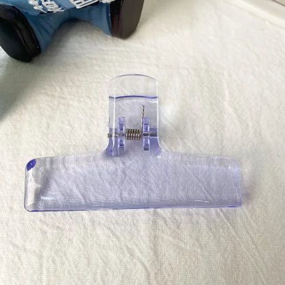 Beautiful Transparent Acrylic Clips Minimalist Style Spring Clip Student Teacher Stationery Paper Clips Sealing Clips - Light