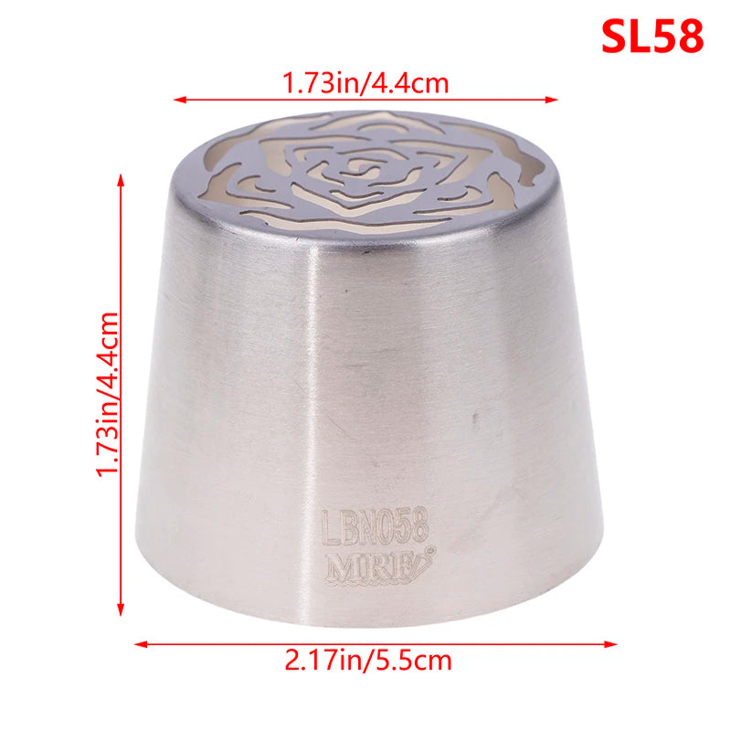1Pc Stainless Steel Russian Piping Tips Christmas Cake Icing Frosting Nozzles For Cupcake Decoration DIY Kitchen Baking Tool 
