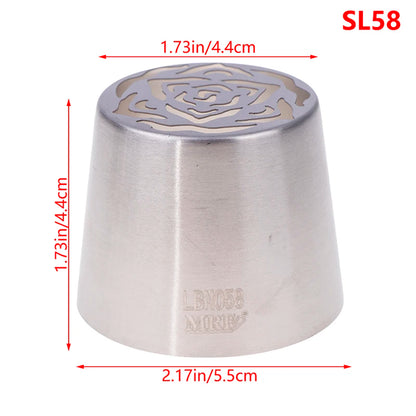 1Pc Stainless Steel Russian Piping Tips Christmas Cake Icing Frosting Nozzles For Cupcake Decoration DIY Kitchen Baking Tool 