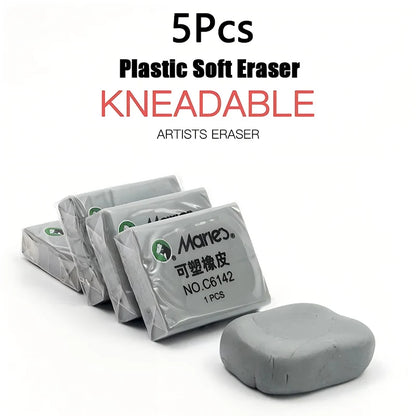 1/3/5pcs Plasticine Eraser ForSketching andDrawing Art Highlight Student SoftEraser Painting Design Sketch Plasticine Station