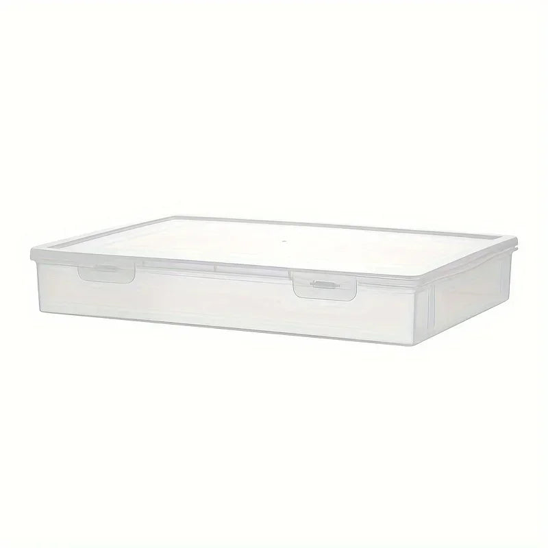 Large Capacity Pencil Case Transparent Plastic Notebook Sketch Marker Colored Lead Painting Storage Box, Back To School Suppl