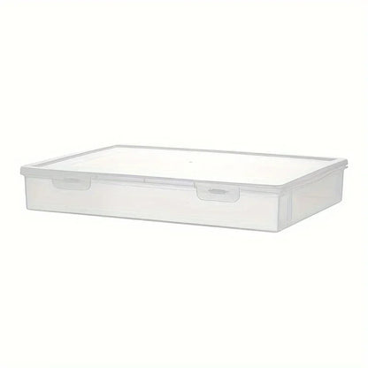 Large Capacity Pencil Case Transparent Plastic Notebook Sketch Marker Colored Lead Painting Storage Box, Back To School Suppl