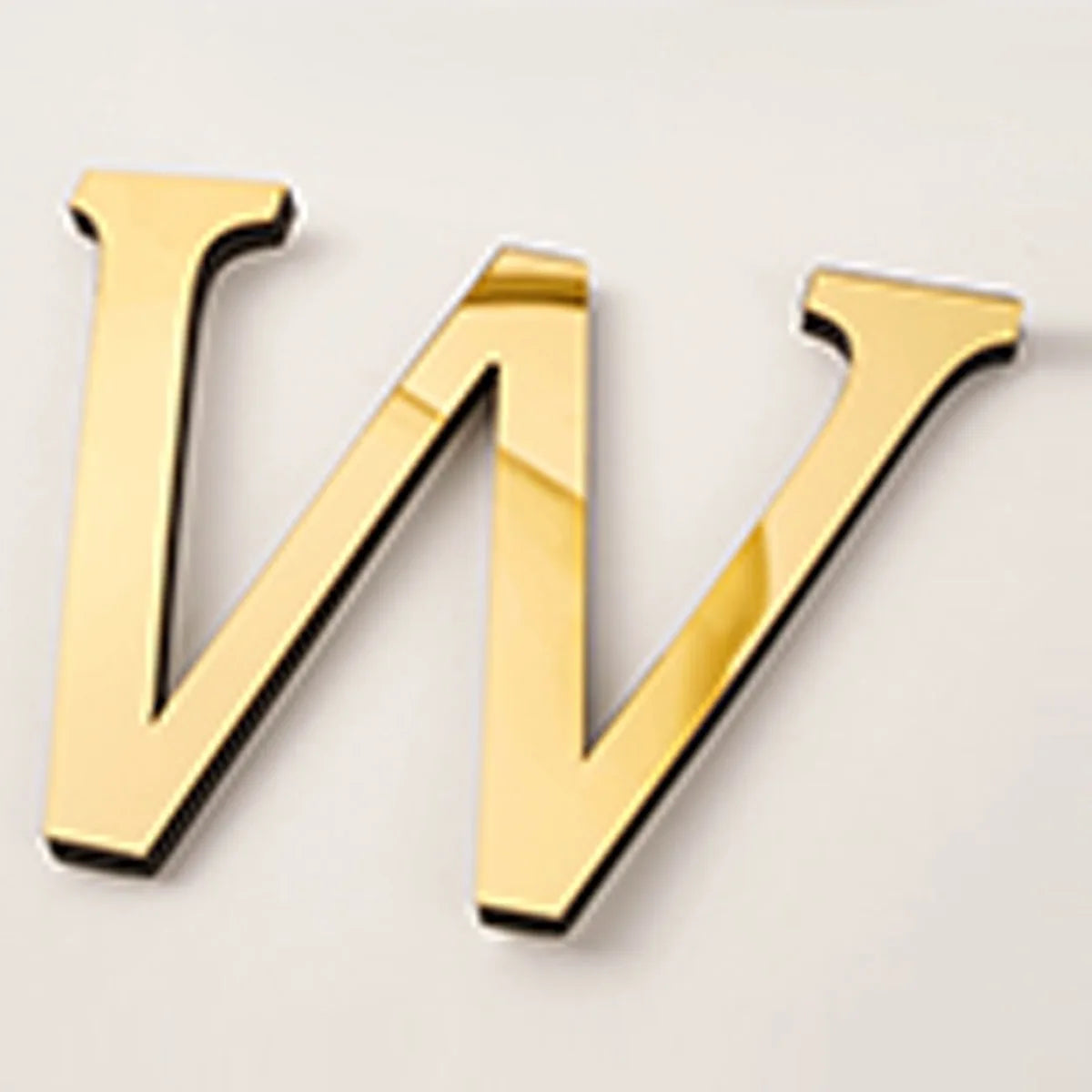20cm Gold Acrylic Mirror English Letters Wall Stickers Birthday Decoration Festival Party Wedding Decor Self-adhesive Art Mur