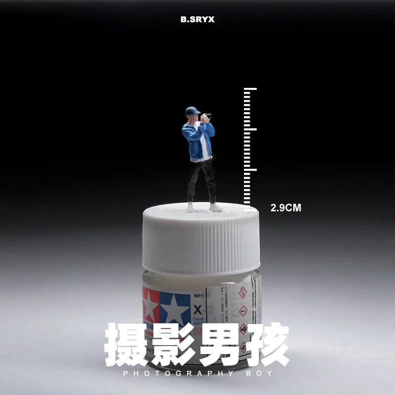 Resin Diorama 1:64 Scale Miniature Figures Garage Scenes Minifigures Model Kit DIY Craft Toys Anime Figure Collectib