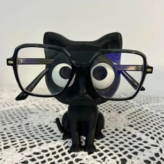 3D Printed Cat Glasses Frame-cute Plastic Desktop Storage Box with Glasses Frame, Home Decoration & Holiday Gift Storage Box