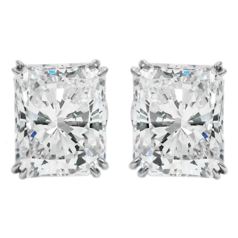 CAOSHI Stylish Simple Stud Earrings for Women Trendy Modern Style Dazzling Zirconia Accessories Wedding Engagement Jewelry Gi
